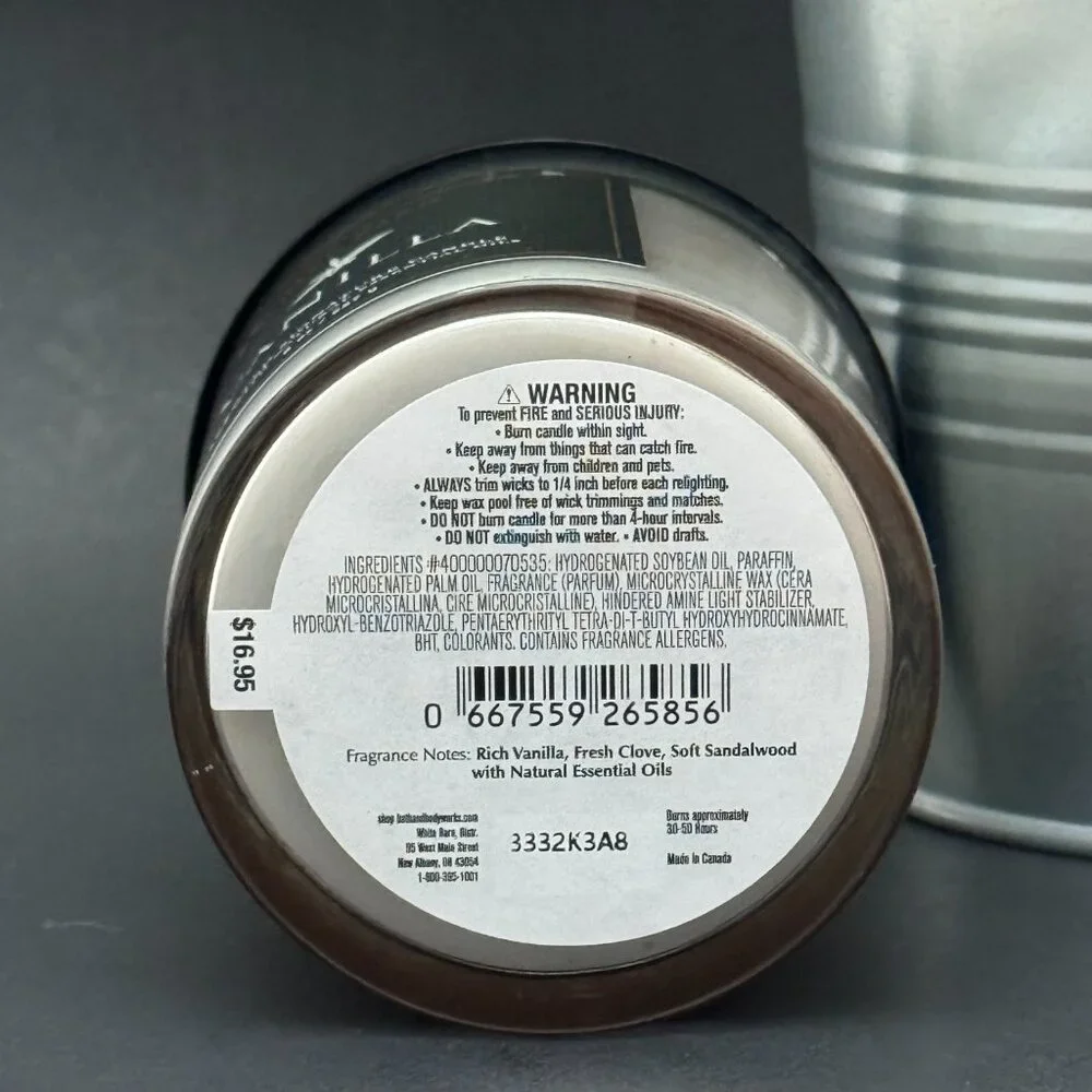 BBW Vanilla White Barn Bath & Body Works Single Wick Candle - Picture 9 of 10